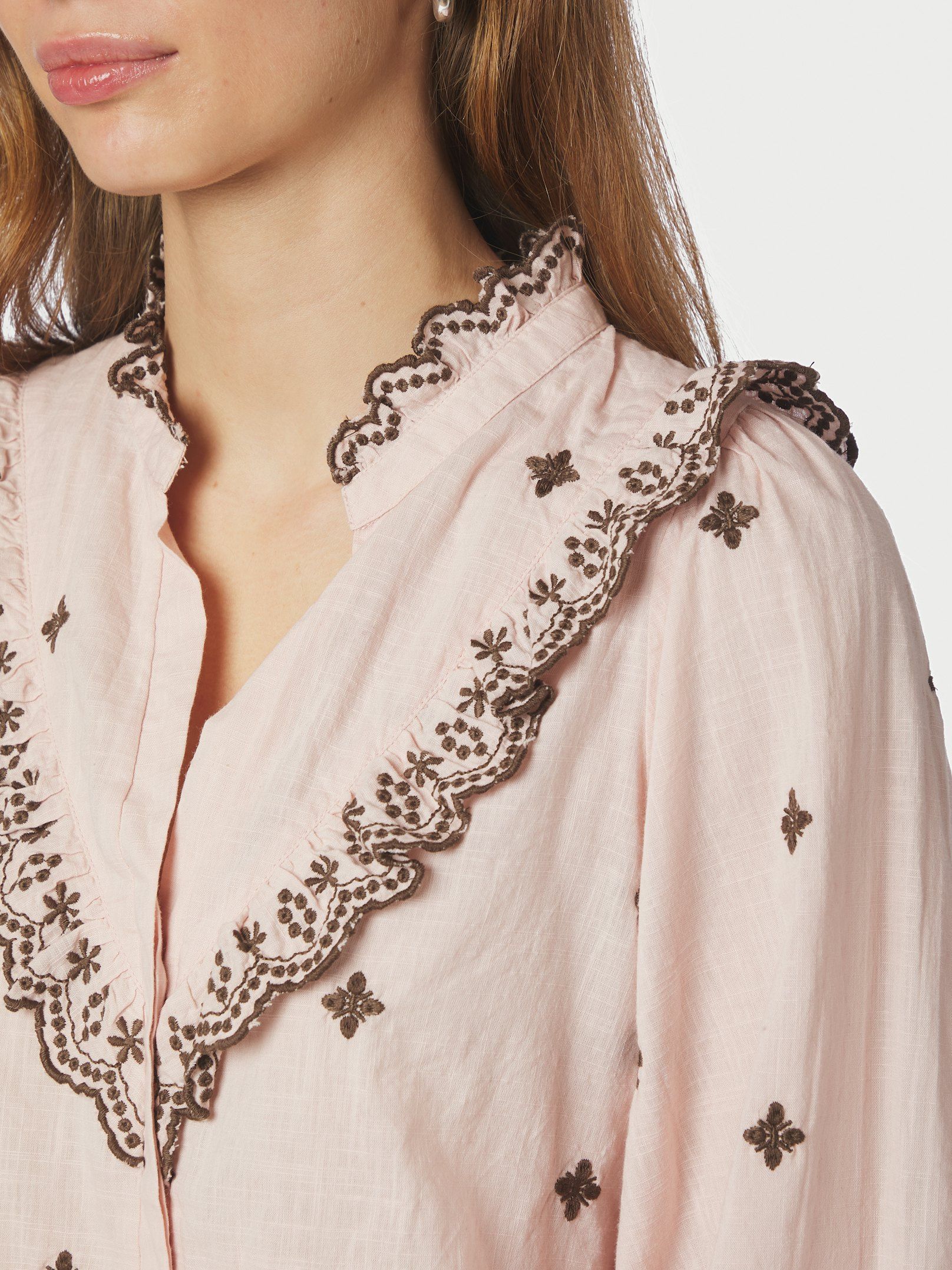 NEO NOIR BLOUSE DEGAS DUSTY ROSE/BROWN