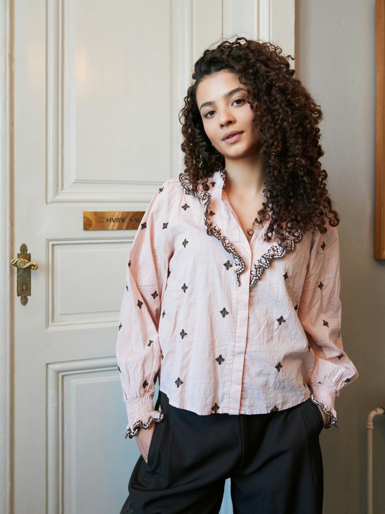 NEO NOIR BLOUSE DEGAS DUSTY ROSE/BROWN