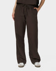 NEO NOIR PANTS SONAR LINEN DARK BROWN