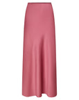 NEO NOIR ROK VICKY HEAVY SATEEN SKIRT CHERRY PINK