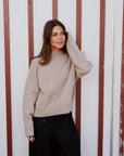 NEO NOIR PULLOVER PAULINA KNIT WARM GREY