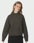 NEO NOIR PULLOVER PAULINA KNIT MOSS GREEN