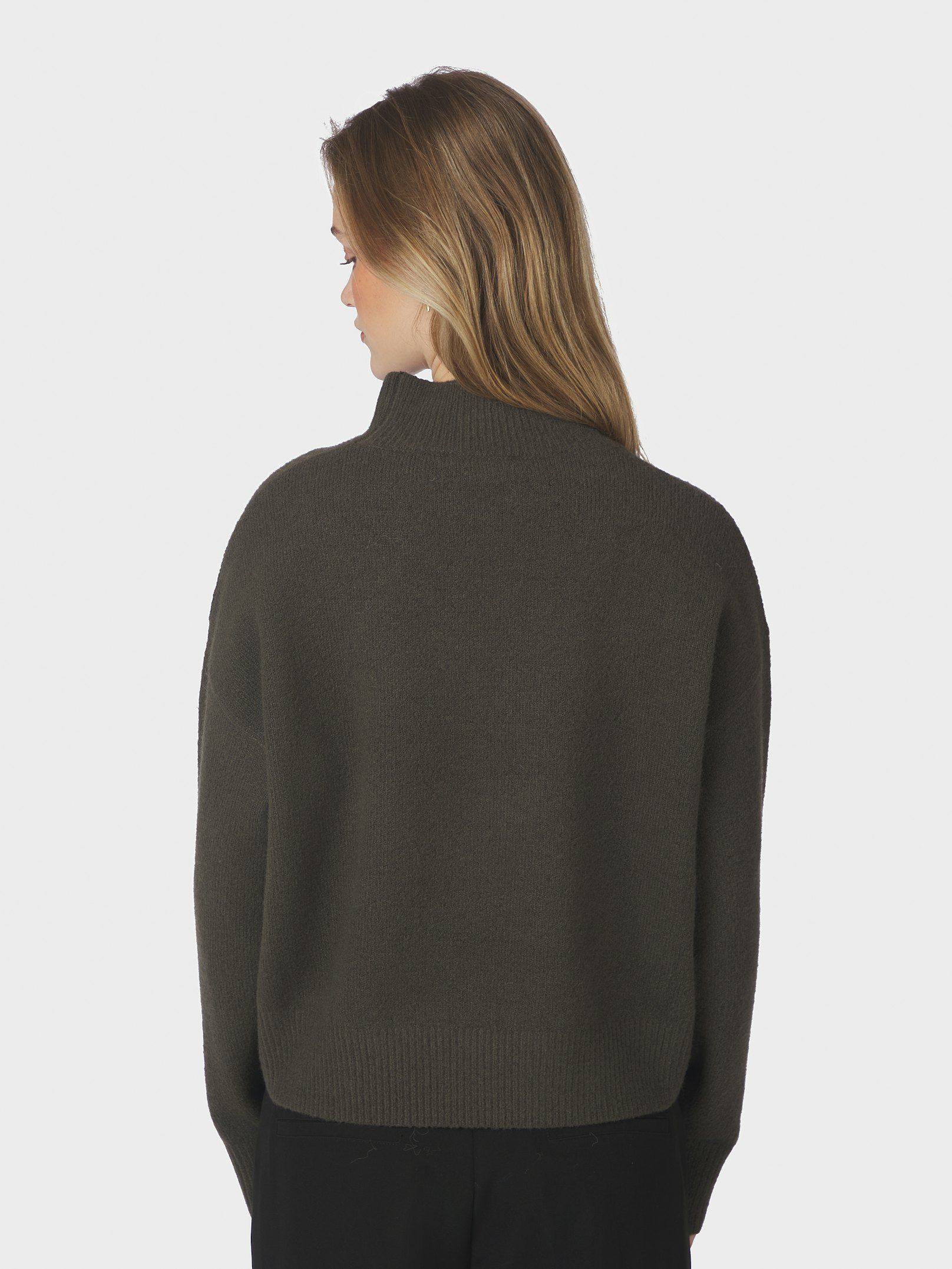 NEO NOIR PULLOVER PAULINA KNIT MOSS GREEN