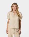 NEO NOIR BLOUSE ODESA LINEN SAND