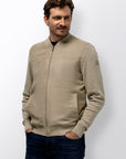 STATE OF ART VEST BOMBER SUÉDELOOK BEIGE