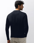 STATE OF ART VEST BOMBER SUÉDELOOK DONKERBLAUW