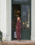 NEO NOIR JUMPSUIT ARLO CREPE BURGUNDY