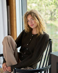 NEO NOIR VEST NUNA KNIT CARDIGAN BROWN