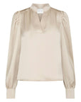 NEO NOIR BLOUSE ROSSLYN HEAVY SATEEN CHAMPAGNE