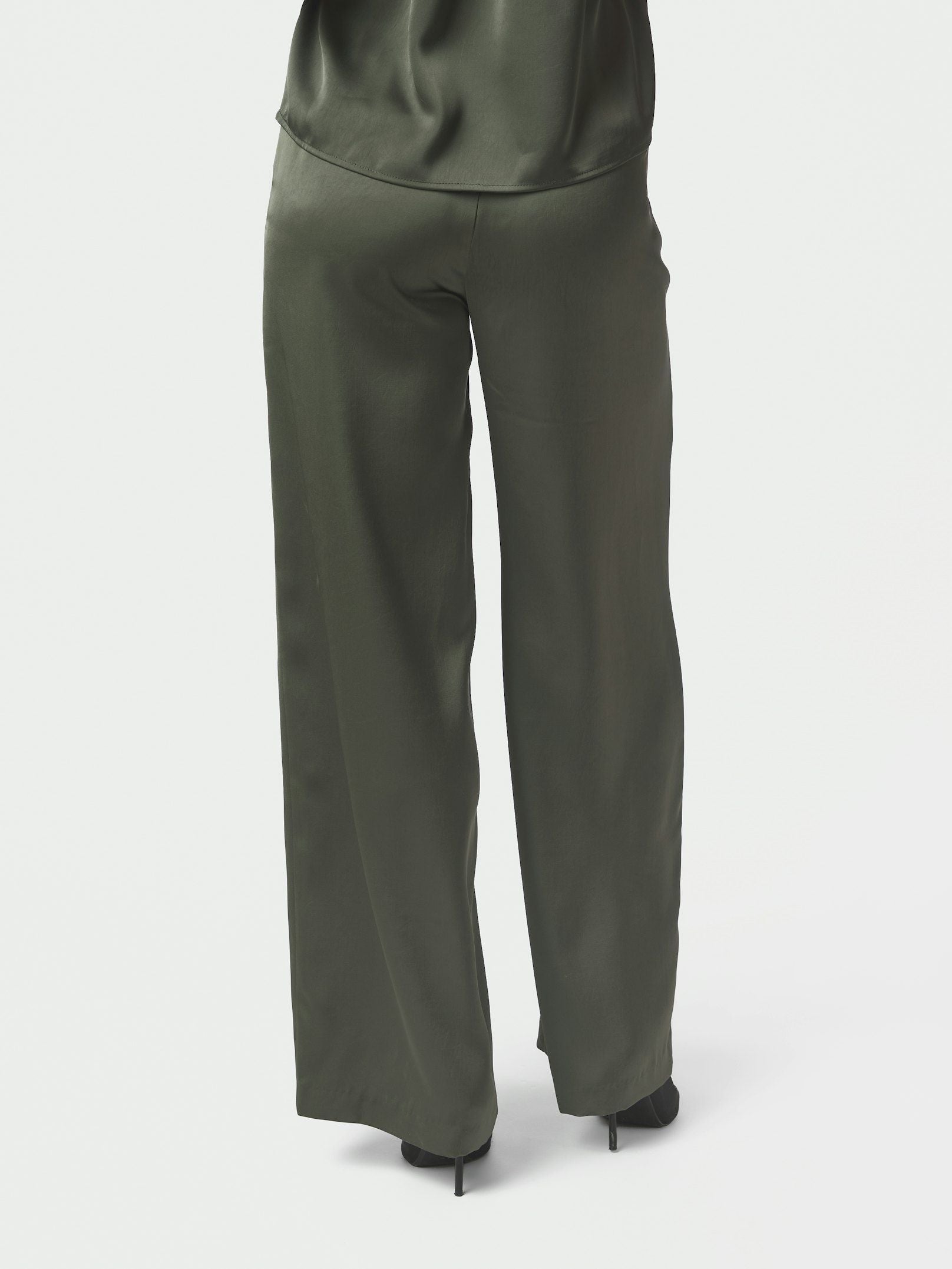 NEO NOIR PANTS EMMETT HEAVY SATEEN DEEP GREEN