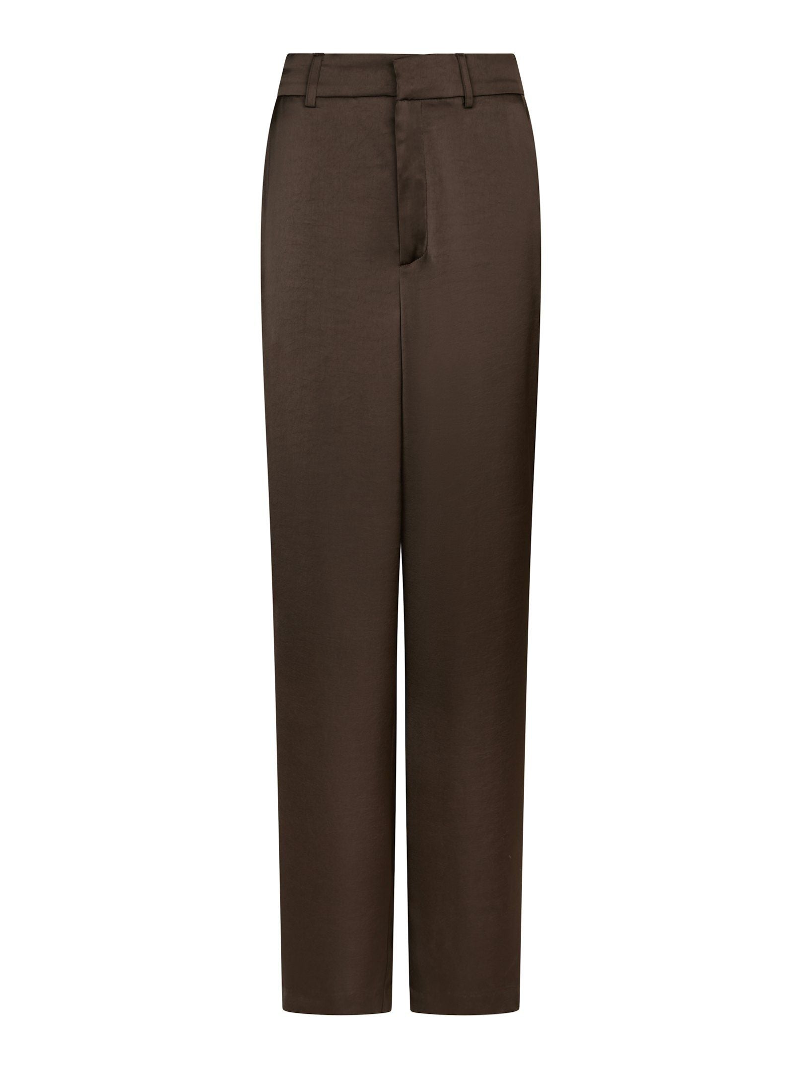NEO NOIR PANTS EMMETT HEAVY SATEEN DARK BROWN