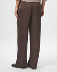 NEO NOIR PANTS EMMETT HEAVY SATEEN DARK BROWN
