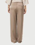 NEO NOIR PANTS EMMETT HEAVY SATEEN DARK TAUPE