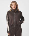 NEO NOIR JACK VERA TRACK SUIT VEST DARK BROWN