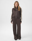 NEO NOIR JACK VERA TRACK SUIT VEST DARK BROWN