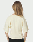 NEO NOIR T-SHIRT ASHA BOXY TEE BUTTER YELLOW