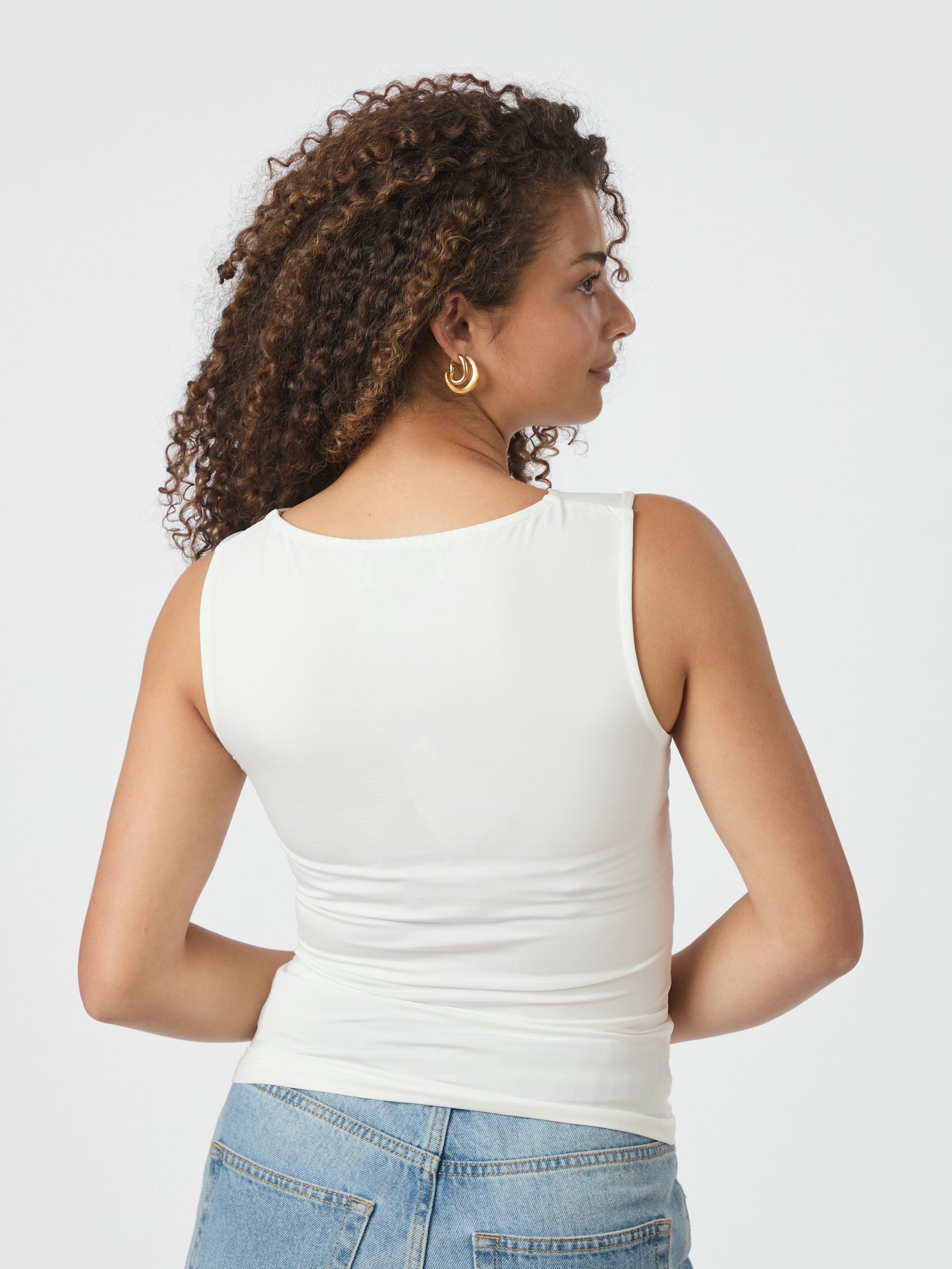 NEO NOIR T-SHIRT DITTY JERSEY TOP WHITE