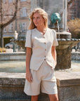 NEO NOIR SHORT NIKA STRUCTURE CREME