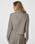 NEO NOIR JACKET ROMANA HERRINGBONE DUSTY BROWN