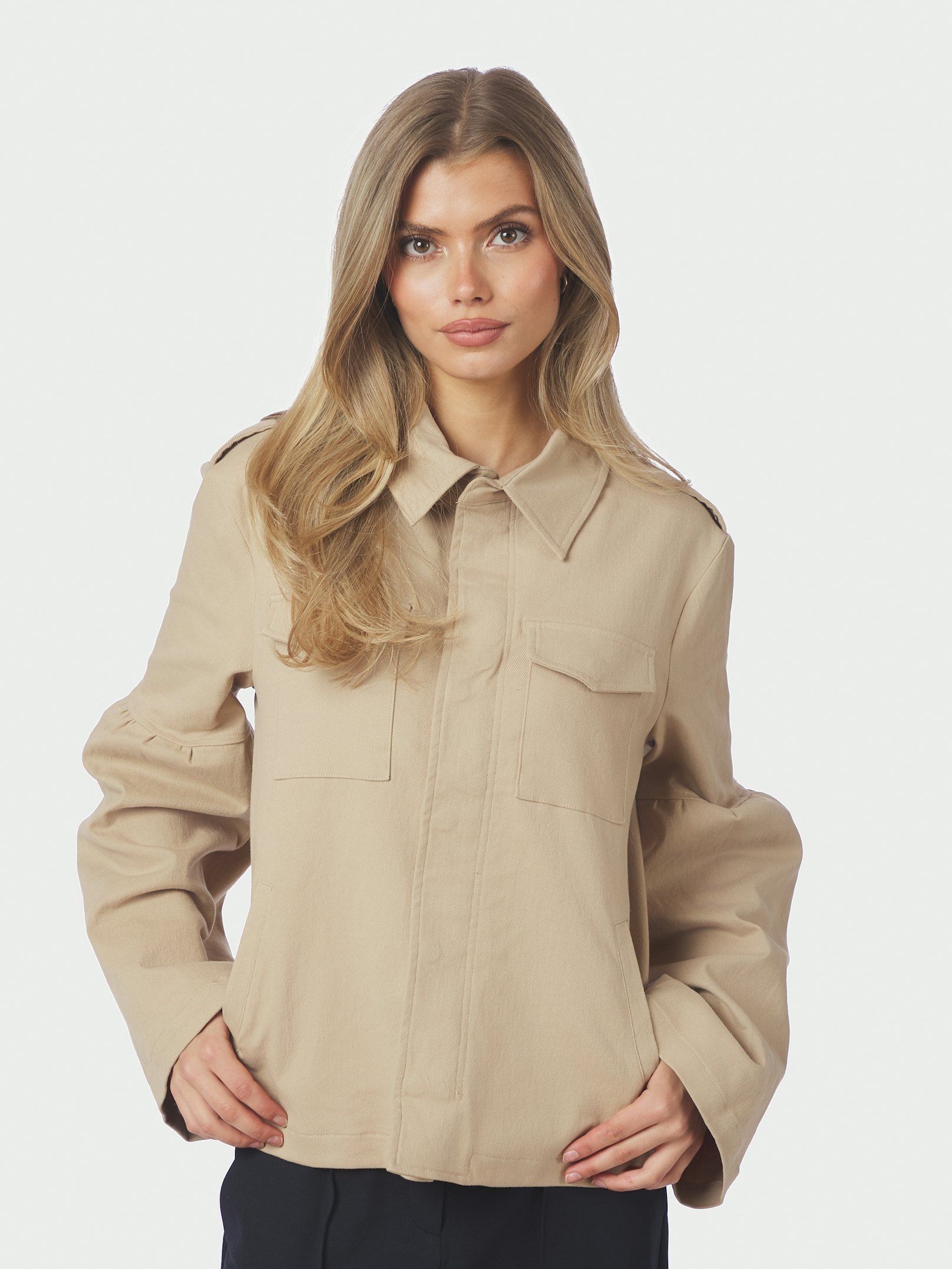 NEO NOIR JACKET JAYNOR BLAZER DENIM SAND