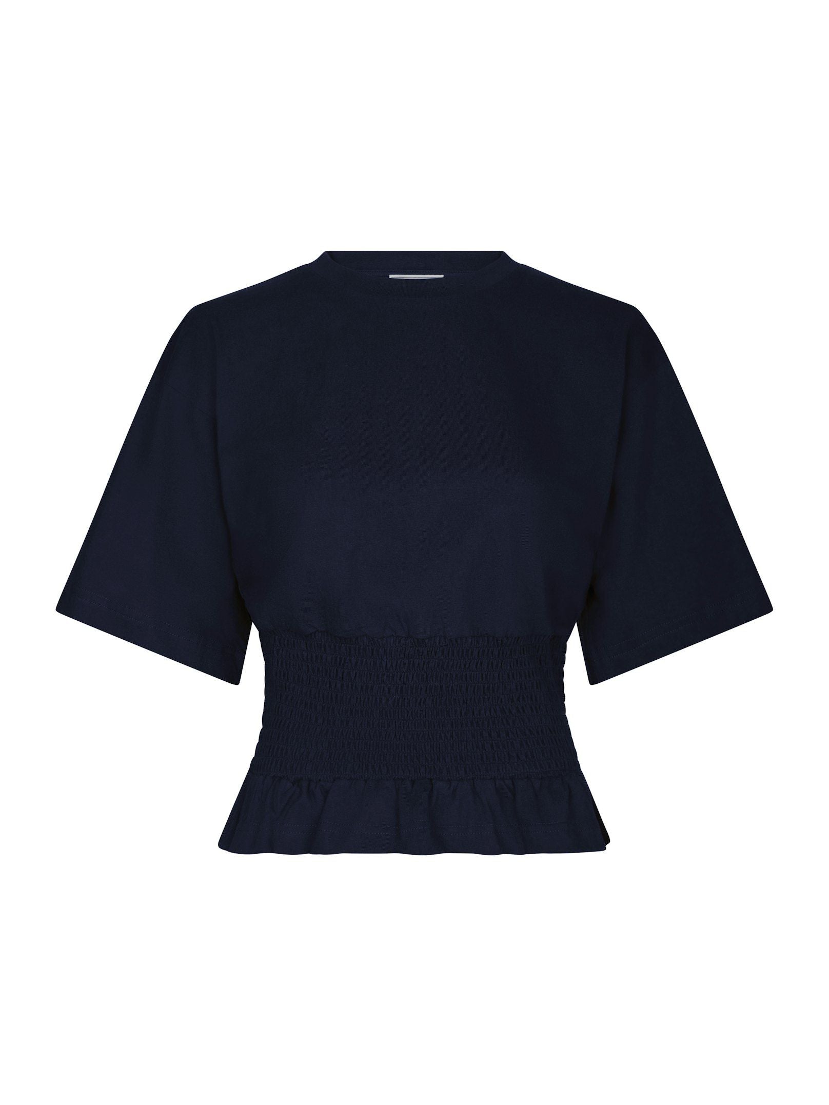 NEO NOIR T-SHIRT DRAY BOXY SMOCK TEE NAVY