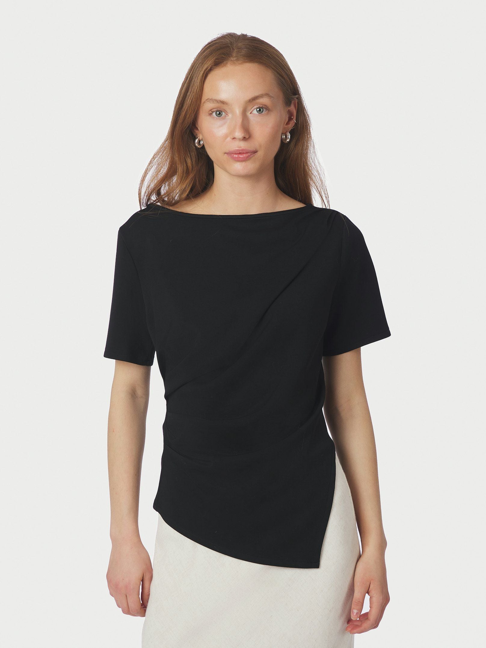 NEO NOIR TOP RASMINE T-SHIRT SOFT BLACK