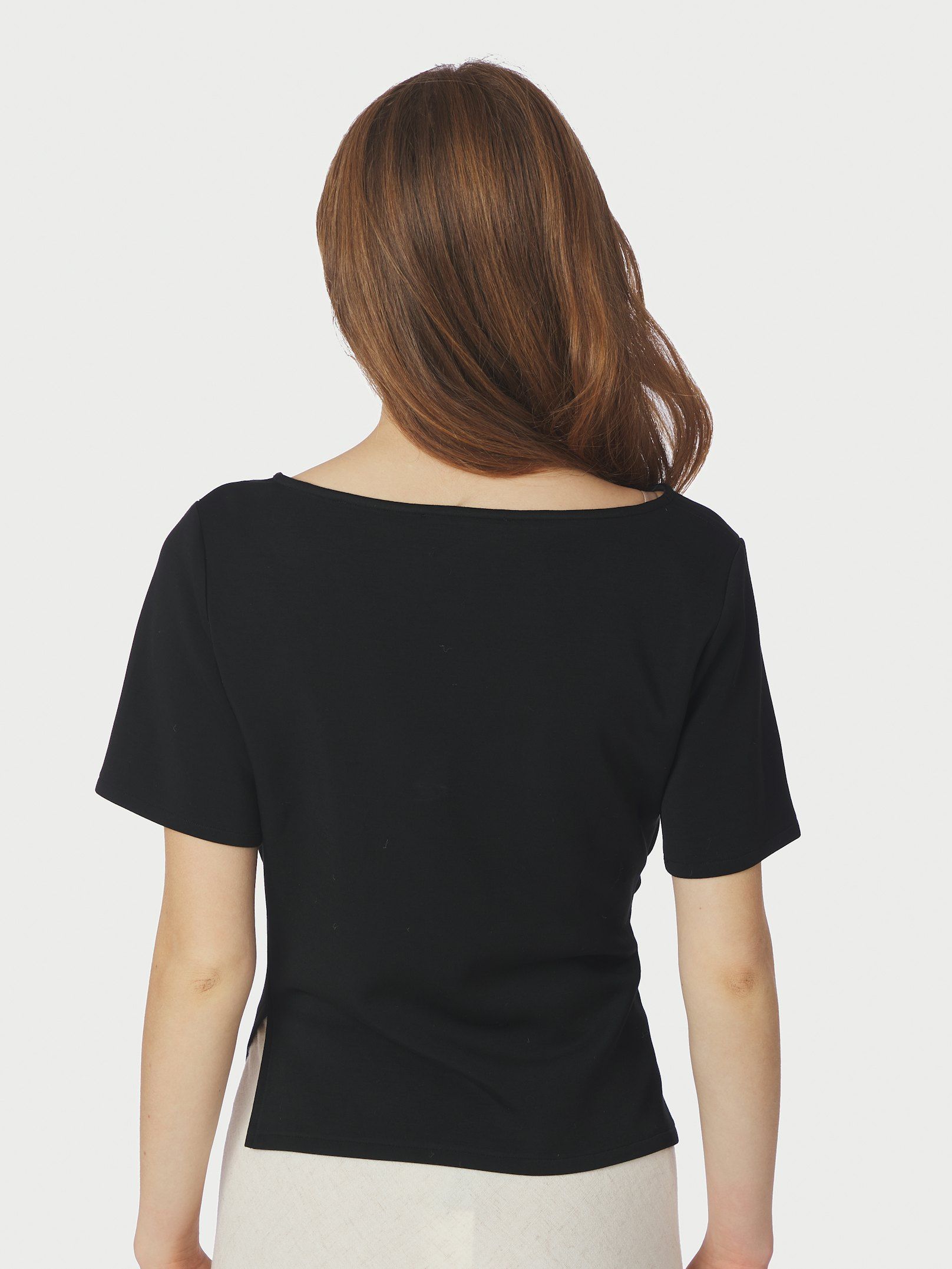 NEO NOIR TOP RASMINE T-SHIRT SOFT BLACK