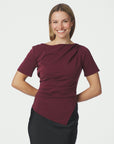 NEO NOIR TOP RASMINE SOFT BLOUSE WINE