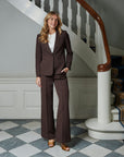 NEO NOIR PANTS SURY SUIT DARK BROWN