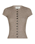 NEO NOIR TOP TODDA KNIT TEE SAND MELANGE