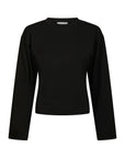 NEO NOIR TOP PASKA BOXY LONG TEE LONGSLEEVE ASHA BLACK