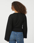 NEO NOIR TOP PASKA BOXY LONG TEE LONGSLEEVE ASHA BLACK
