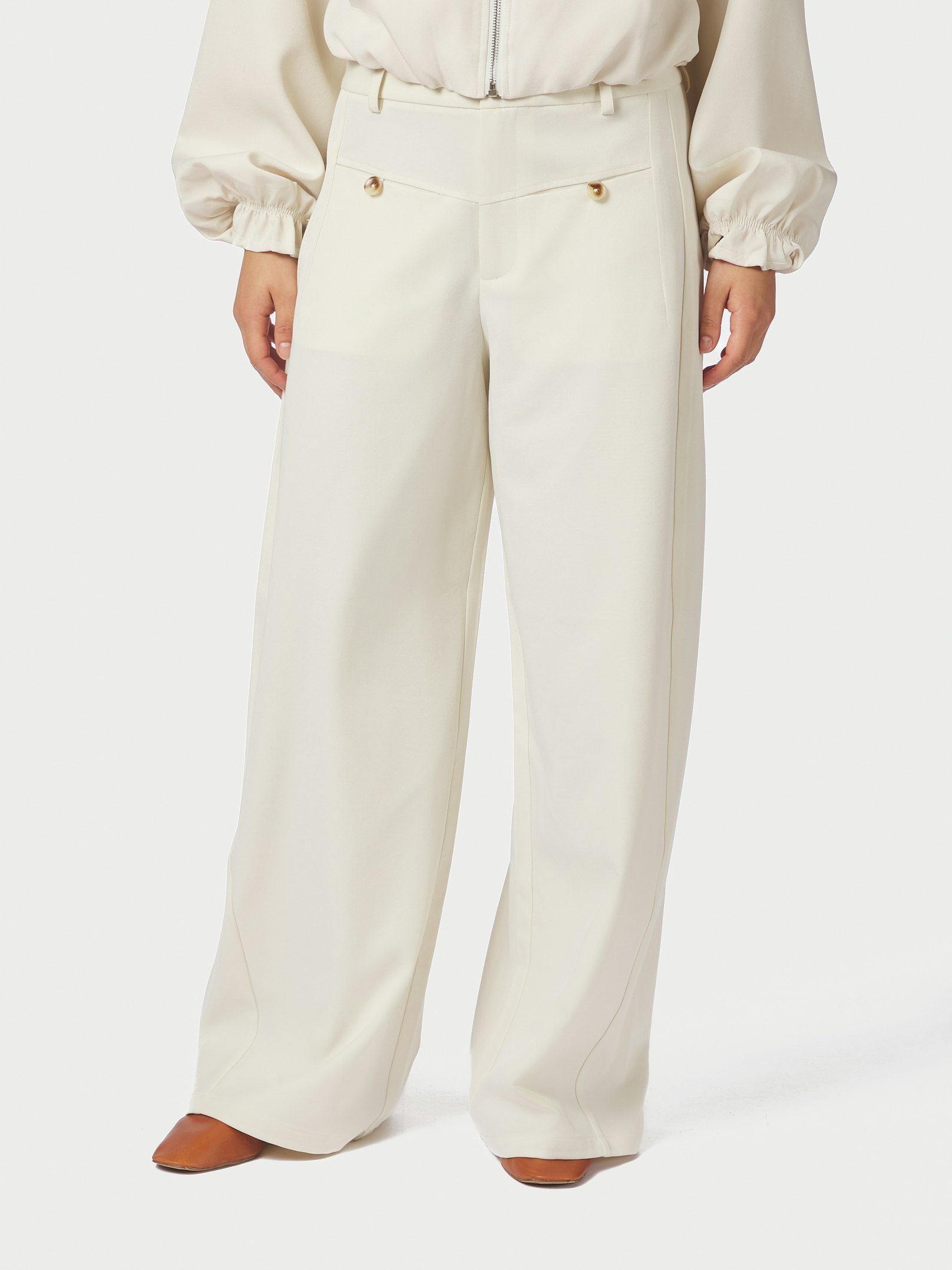 NEO NOIR PANTS MASSIE STRUCTURE OFF WHITE