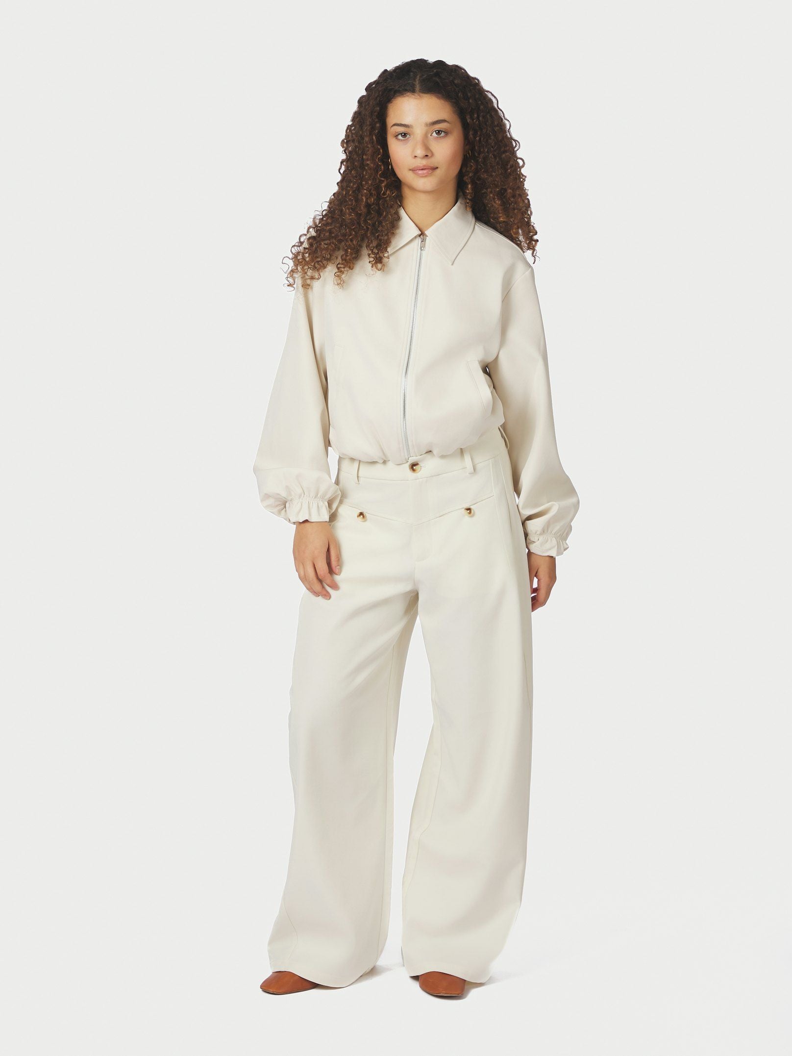 NEO NOIR PANTS MASSIE STRUCTURE OFF WHITE