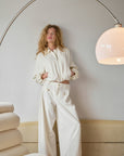 NEO NOIR PANTS MASSIE STRUCTURE OFF WHITE