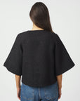 NEO NOIR BLAZER ROSELLA VEST BOUCLE MINI JACKET BLACK