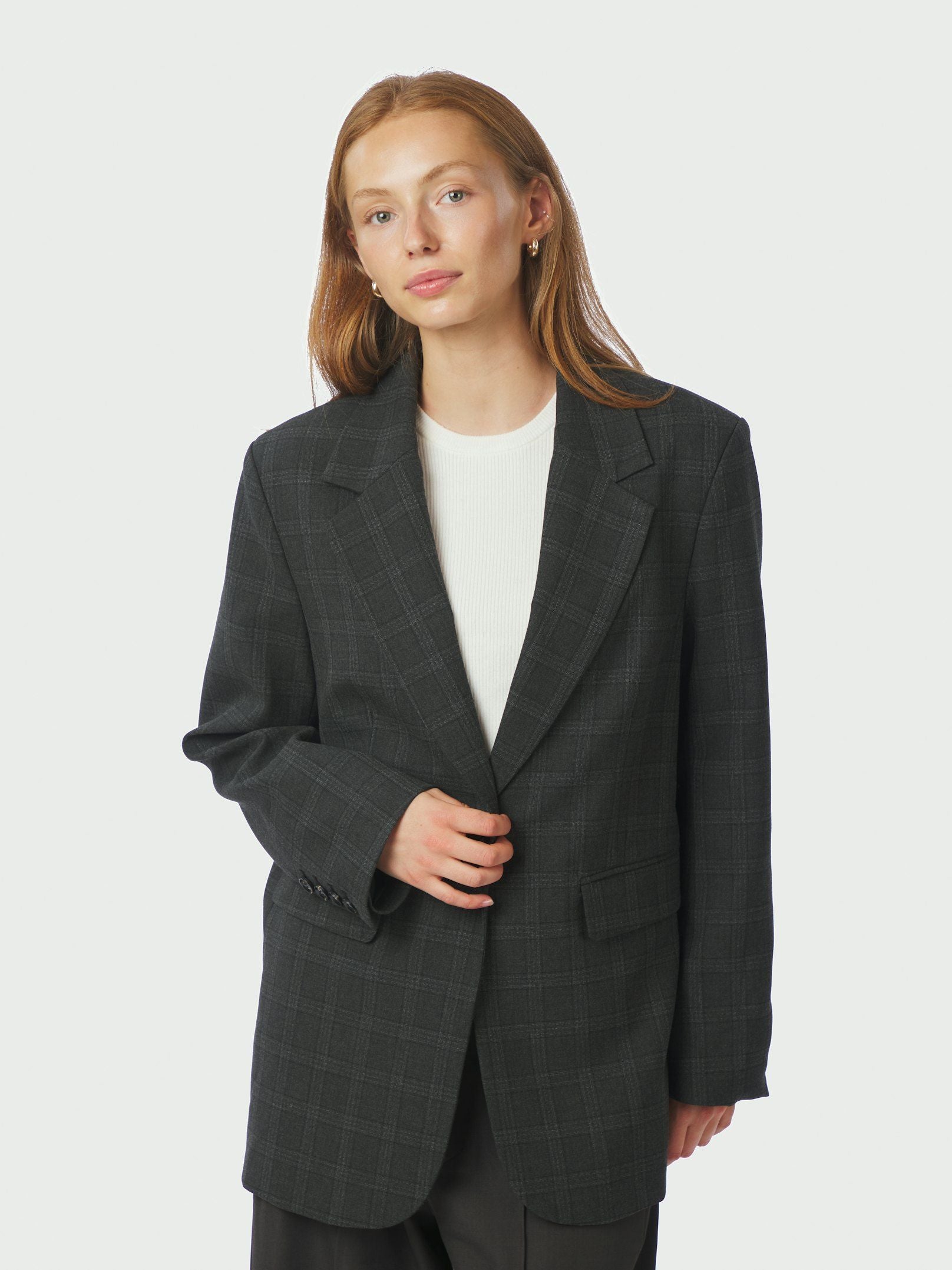 NEO NOIR BLAZER GABY CHECK ANTRACIT