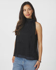 NEO NOIR TOP LORELEI BEDAZZLED BLACK