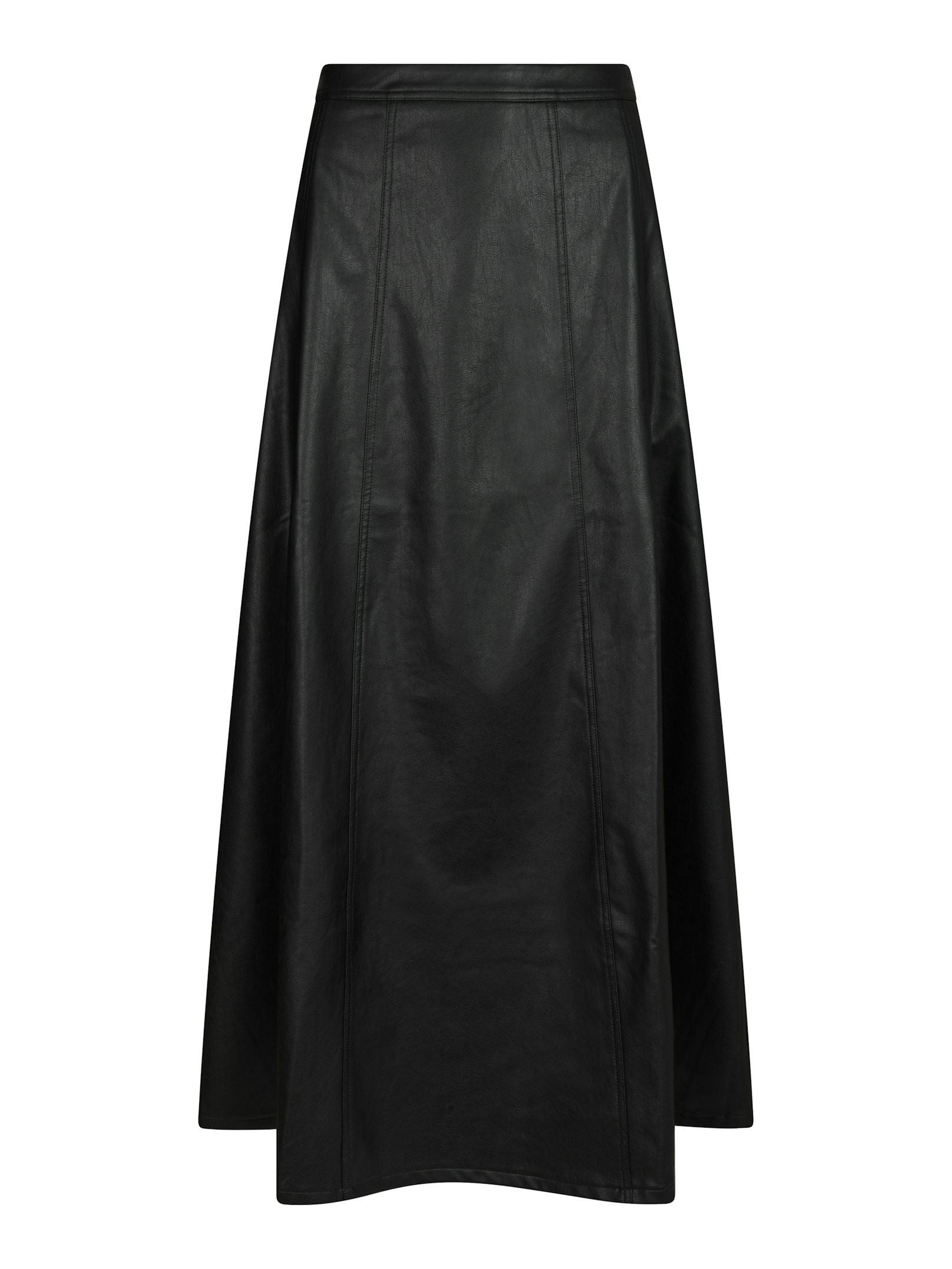 NEO NOIR ROK RAYA FAUX LEATHER SKIRT BLACK