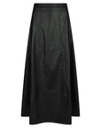 NEO NOIR ROK RAYA FAUX LEATHER SKIRT BLACK