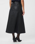 NEO NOIR ROK RAYA FAUX LEATHER SKIRT BLACK