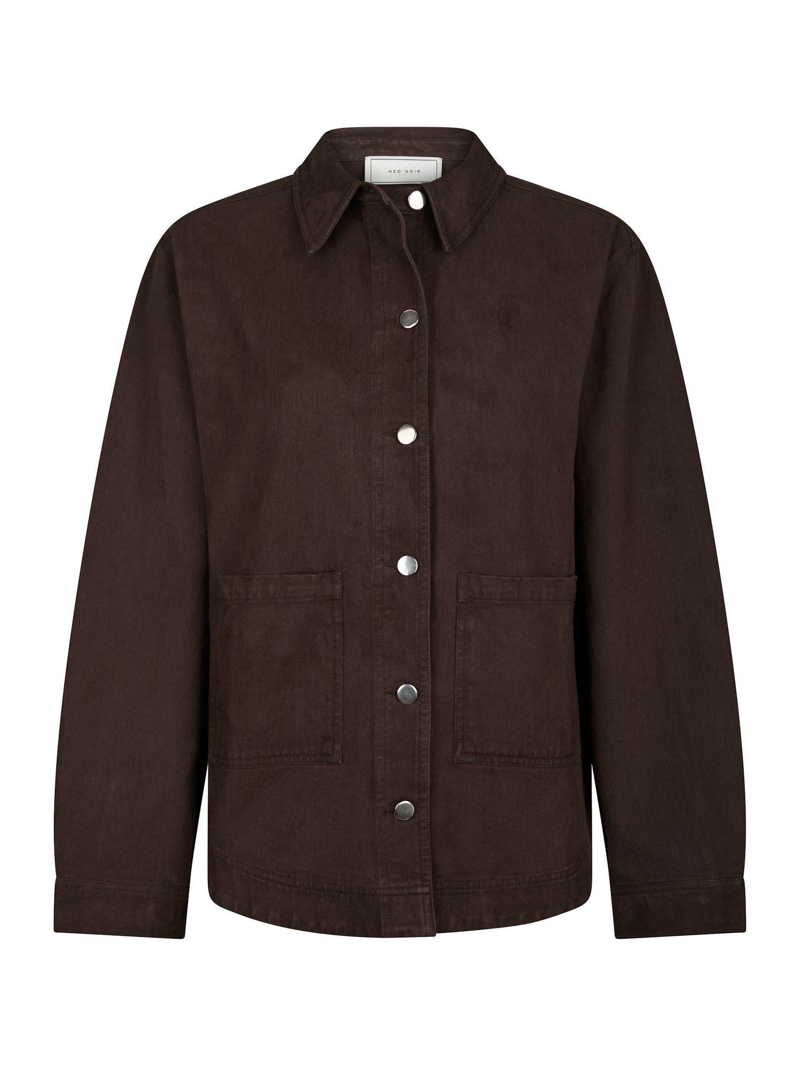 NEO NOIR JACKET TIKKEN SOLID DARK BROWN