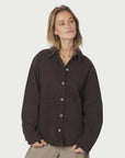 NEO NOIR JACKET TIKKEN SOLID DARK BROWN