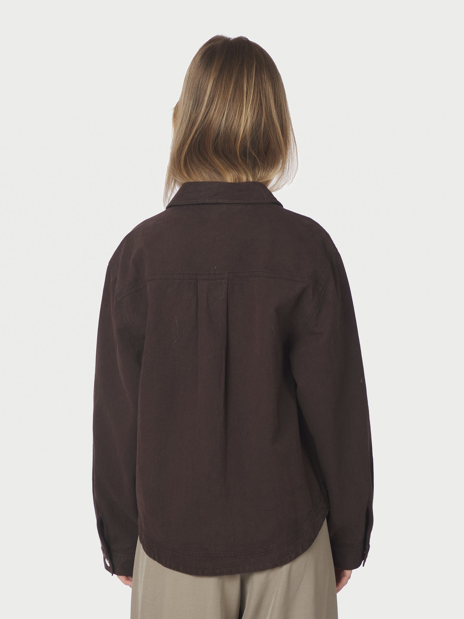 NEO NOIR JACKET TIKKEN SOLID DARK BROWN