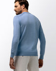 STATE OF ART ATELIER PULLOVER MERINOWOL MIDDEN BLAUW