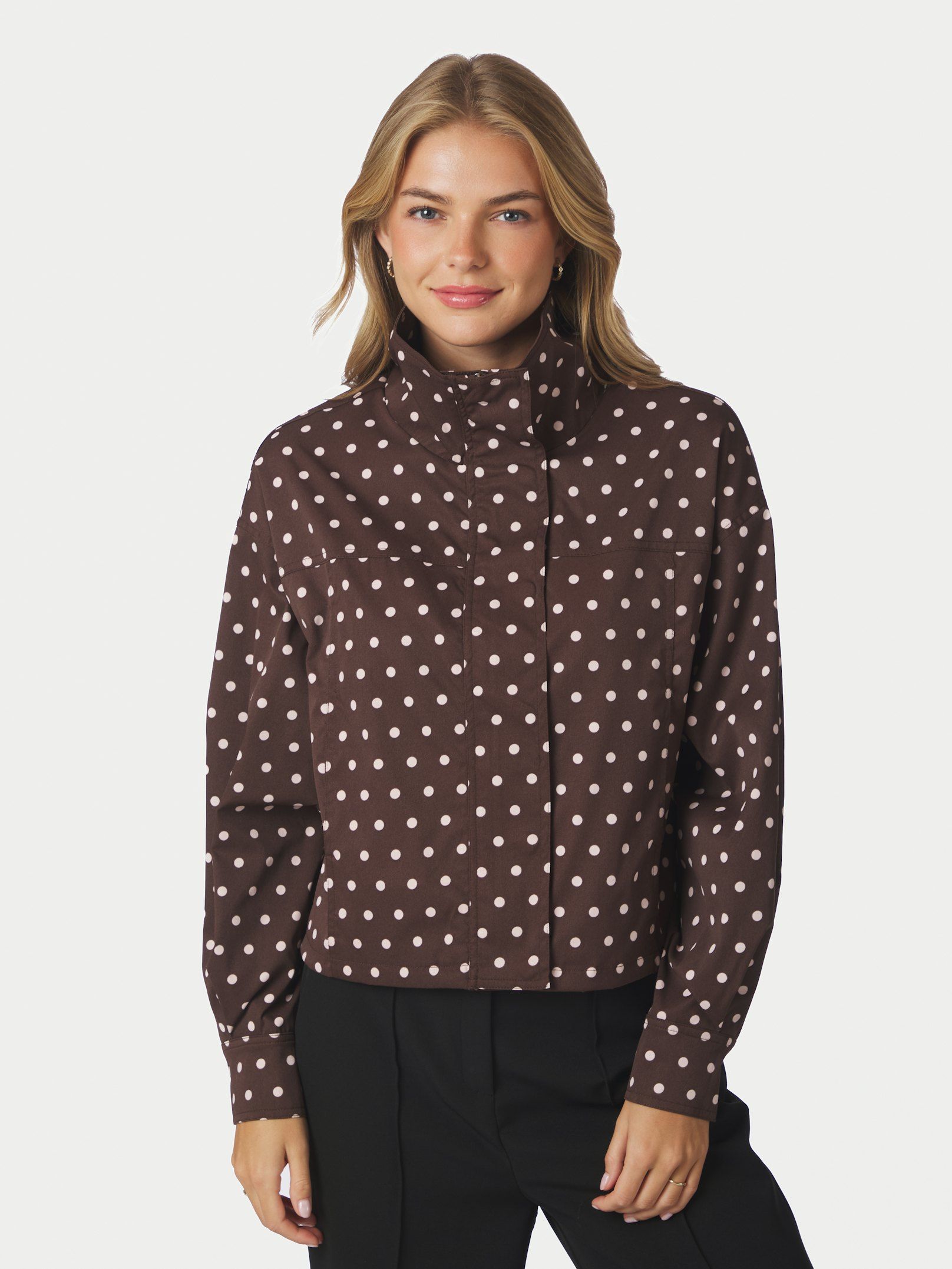 NEO NOIR JACKET CALLISA DOT BROWN