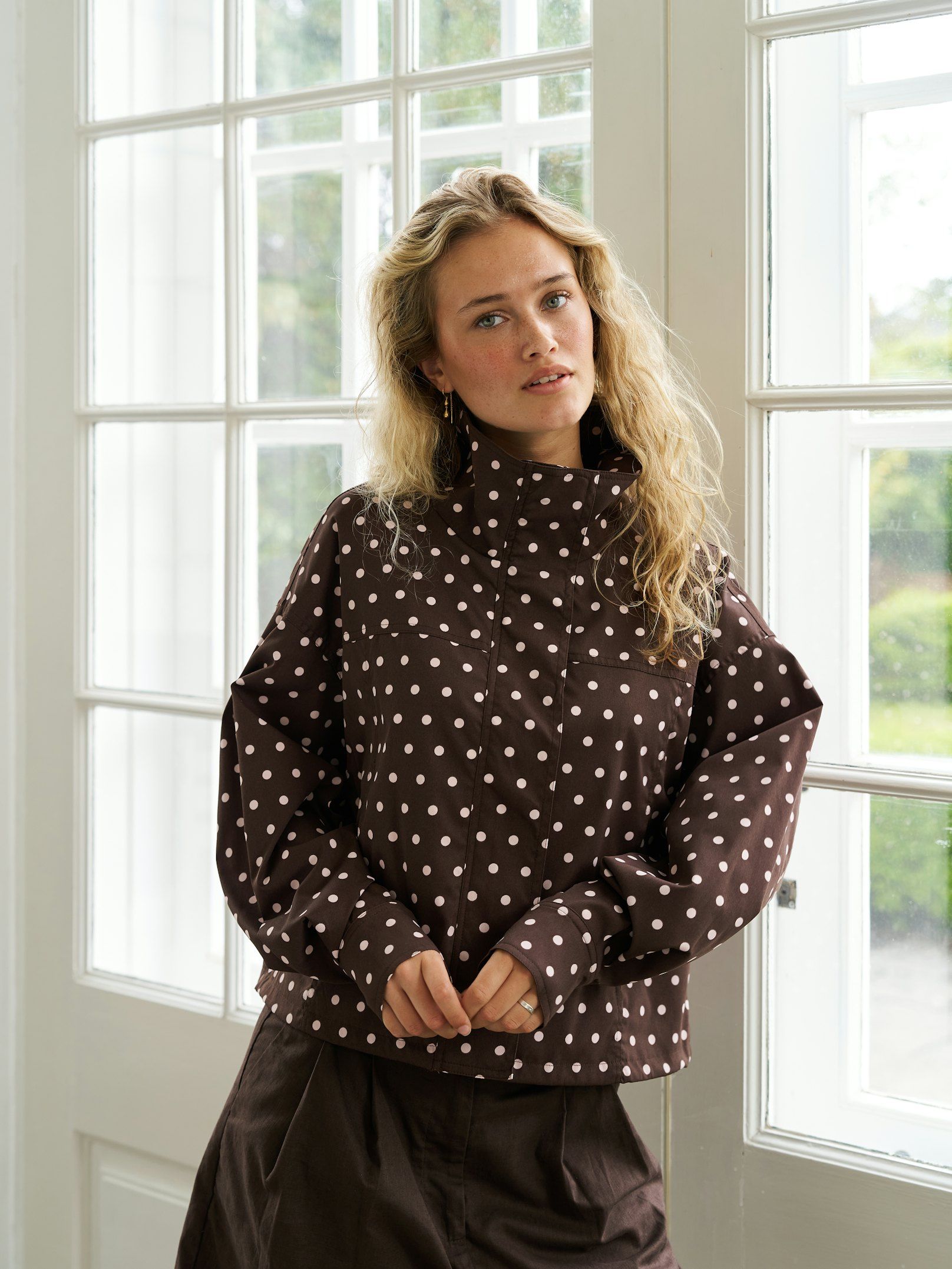 NEO NOIR JACKET CALLISA DOT BROWN