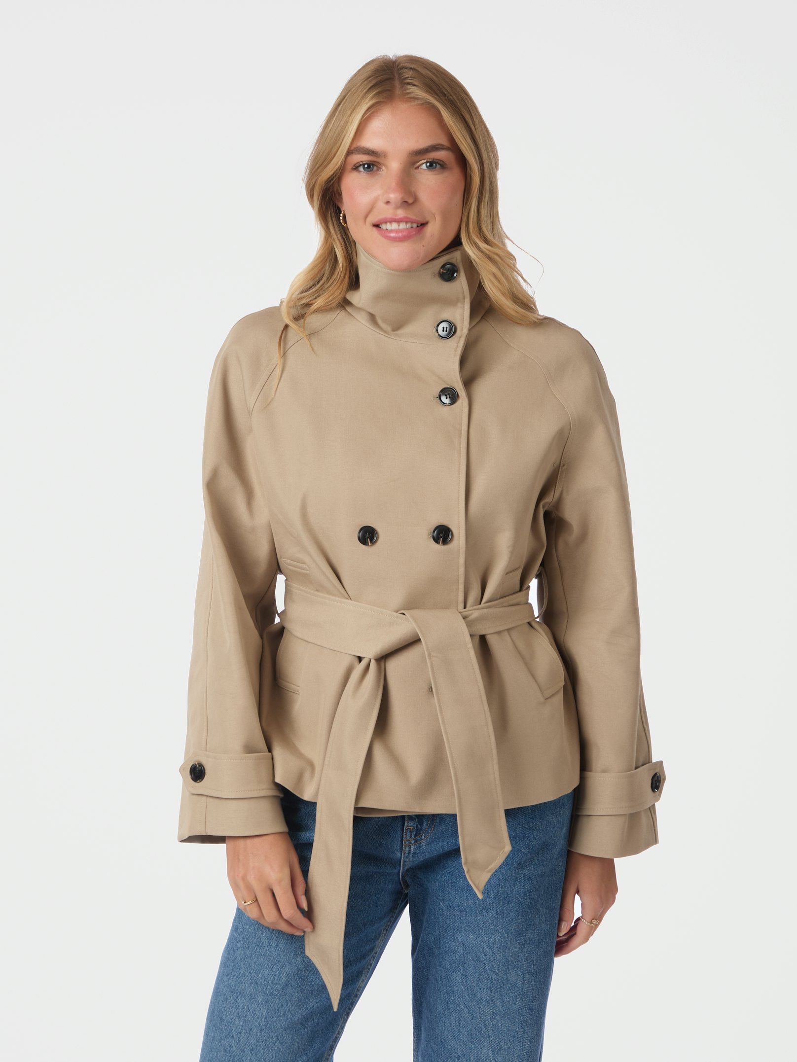 NEO NOIR JACKET MUNET TRENCH JACKET SAND