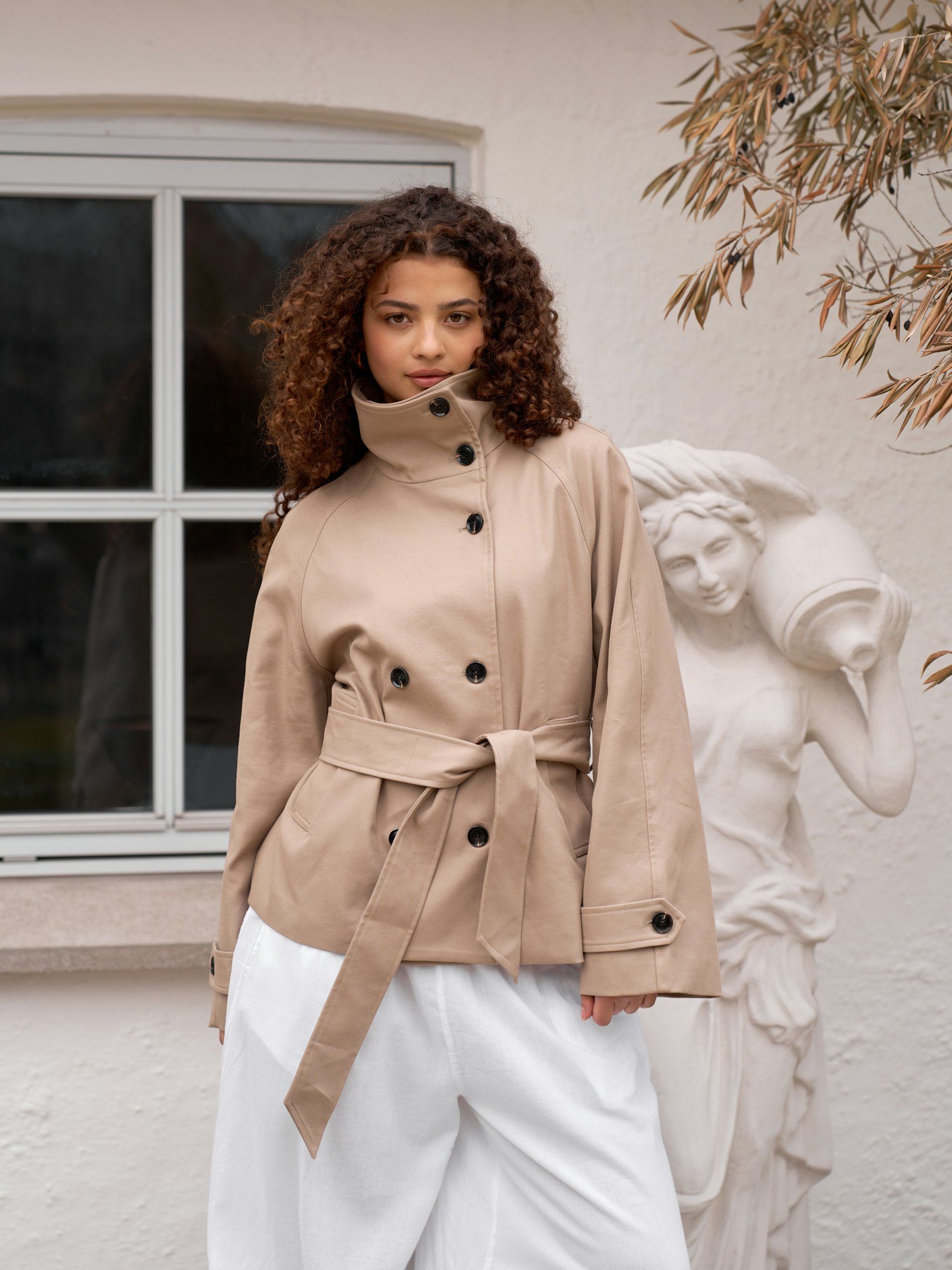 NEO NOIR JACKET MUNET TRENCH JACKET SAND