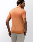 STATE OF ART ATELIER POLO GEBREID MERINOWOL ORANJEROOD